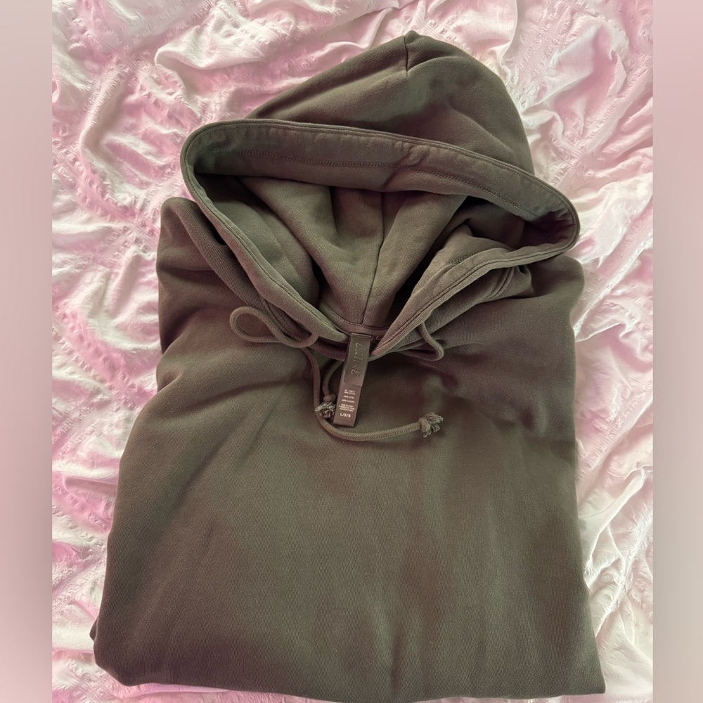 SKIMS oversized green hoodie